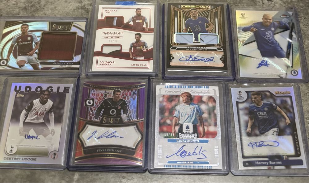 Футоблни карти с автографи auto Topps Panini