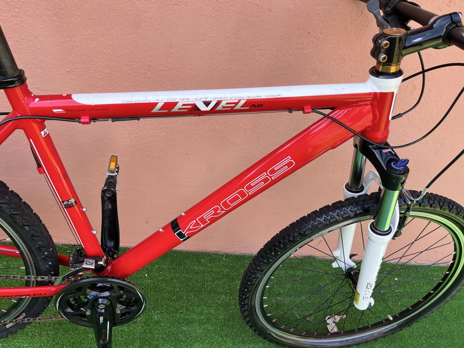 Като Нов Алуминиев Велосипед KROSS LEVEL 26цола 8х3 Внос Германия