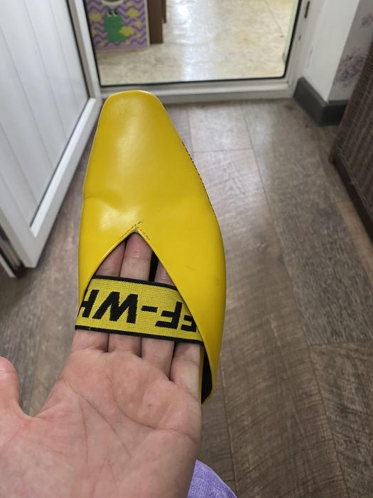 Мюли, шлепки off white