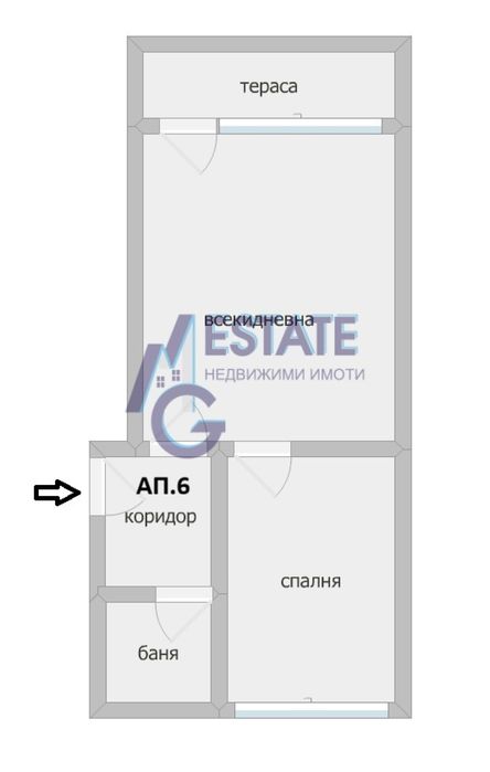 Двустаен апартамент в центъра на Царево