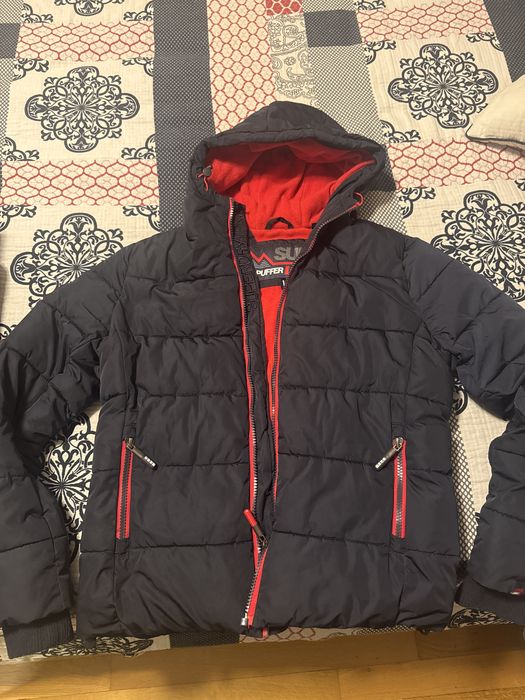 Мъжко яке синьо на superdry