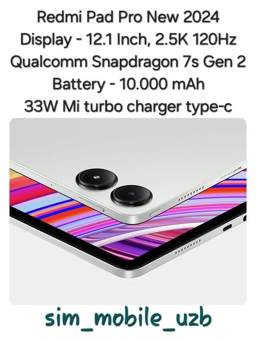 Redmi Pad Pro New 2024 Super Skidka+Garantiya+Dastavka