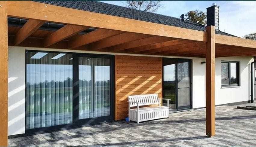 Vand casa modulara moderna pe structura metalica 9m x11m