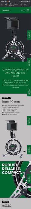 Camera inspectie canalizare Rausch model MC 30