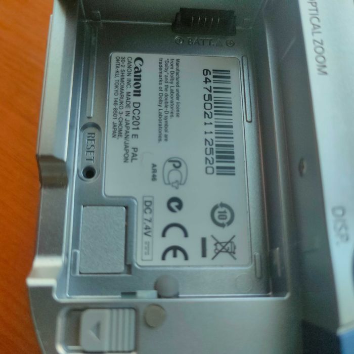 Canon Camcoder dc201