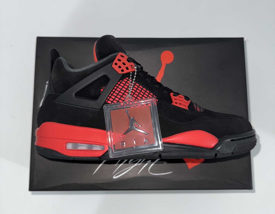 Jordan 4 Retro • Calitate Premium • Red Thunder