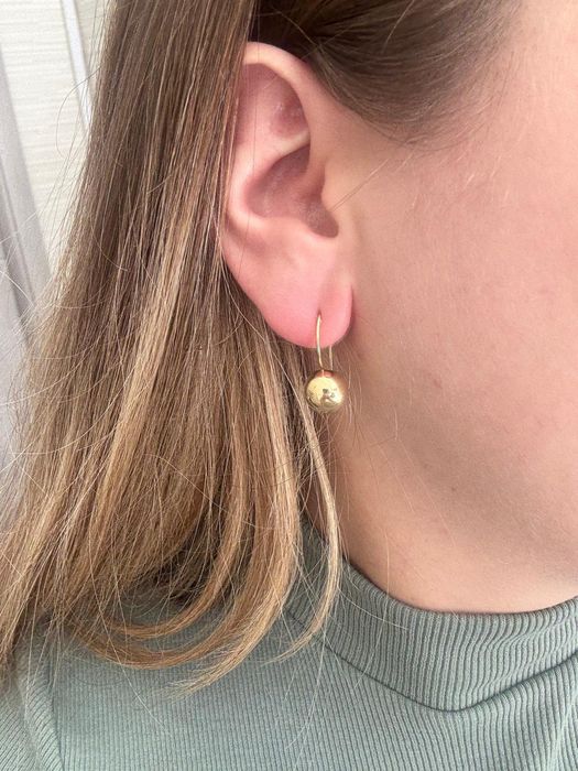 Cercei din aur 14k tip bilă