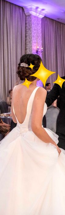 Rochie mireasa simpla si eleganta+ VOAL !!! 38