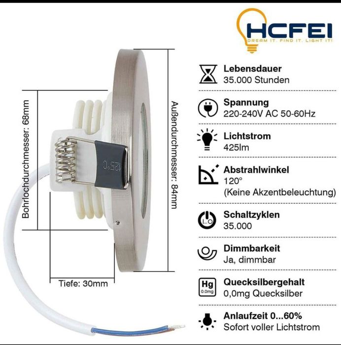 Лед лунички , led лунички 5W/3W