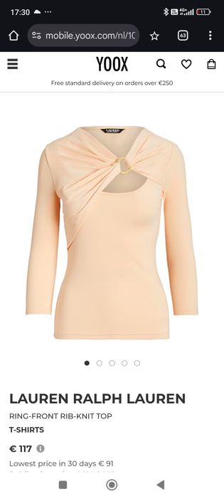 Розова блуза Lauren Ralph Lauren