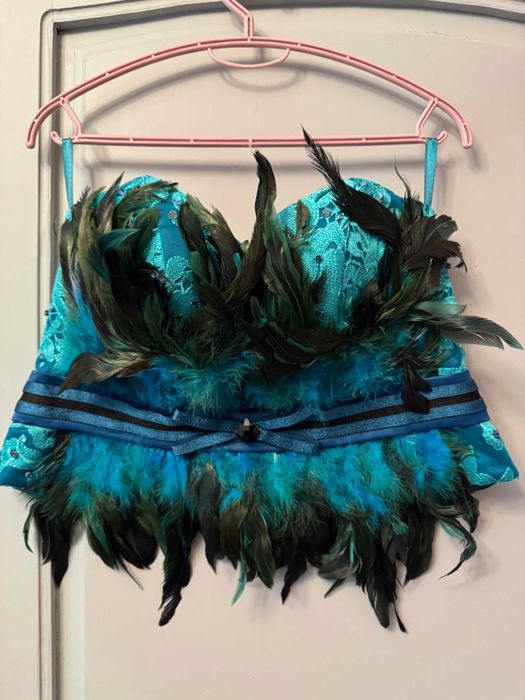 Ръчно шит комплект корсет с пола