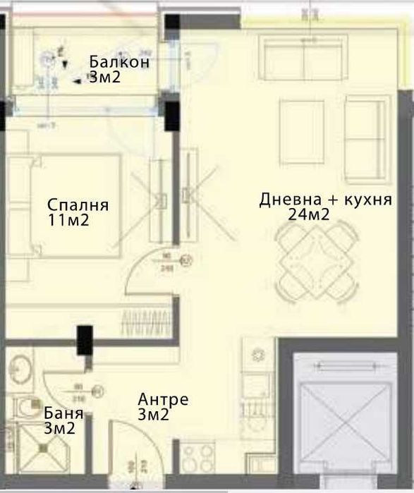 Продава се Двустаен апартамент в София, Модерно предградие - 62 кв.м за 1303 €/кв.м - Снимка #1