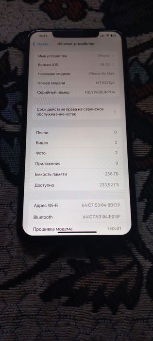 Айфон хс мах 256 гб