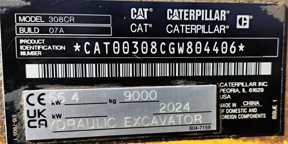 MiniExcavator CAT 308CR