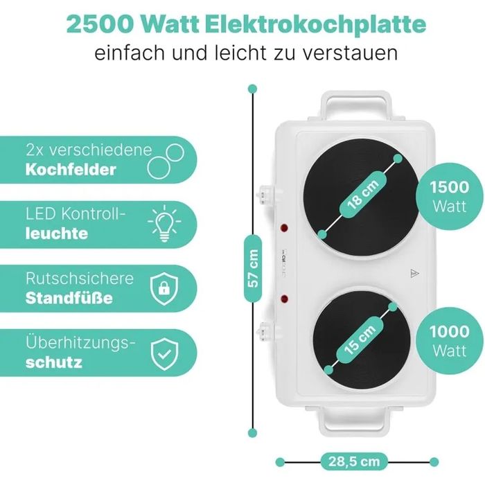Двоен котлон Clatronic 2500W