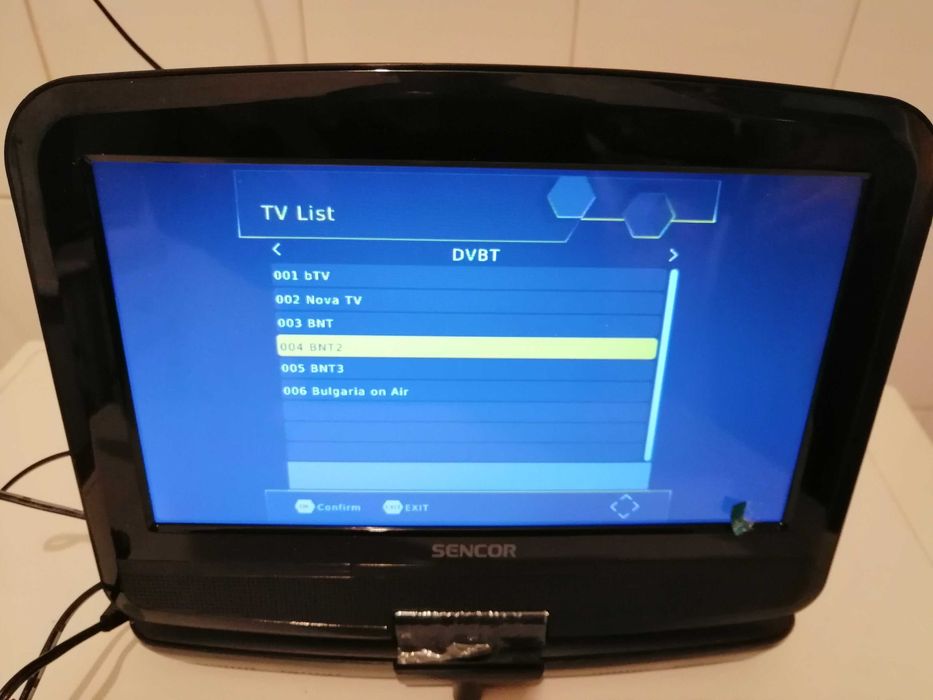 ПРОДАВАМ портативно за кола и дома ТВ ДВД SODIAL 10.1 '' с радио гр ...