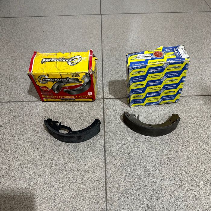 Тормозные колодки задние с АБС и без АБС ваз лада