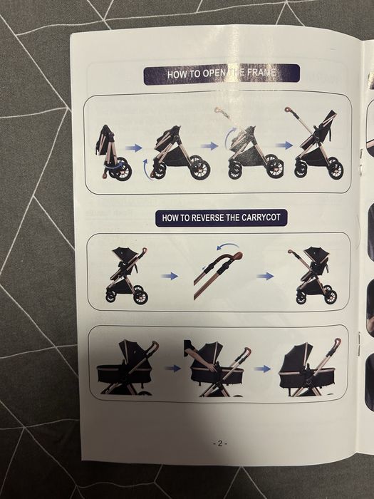 Бебешка количка 2 в 1