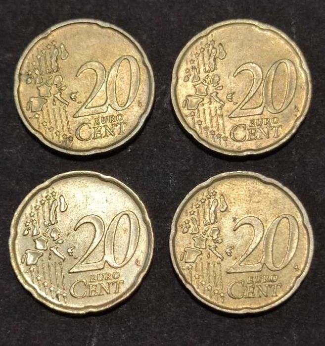 Monede vechi de 20 centi, Italia