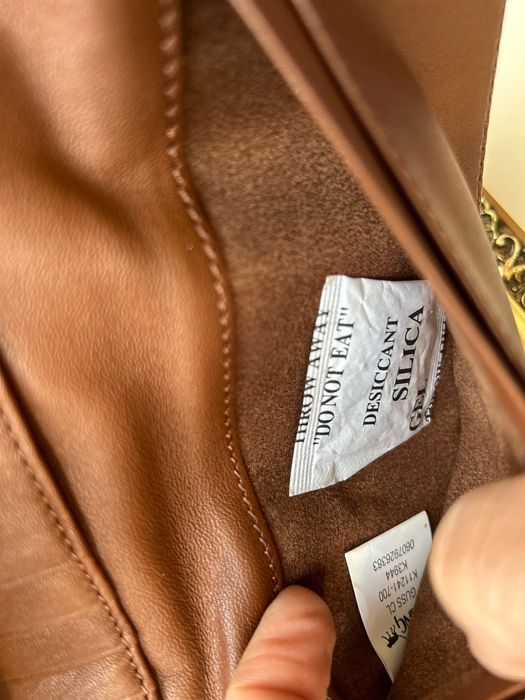 Kipling new leather wallet светло кафяв кожен портфейл