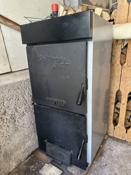 Чугунен котел на твърдо гориво  25 kw