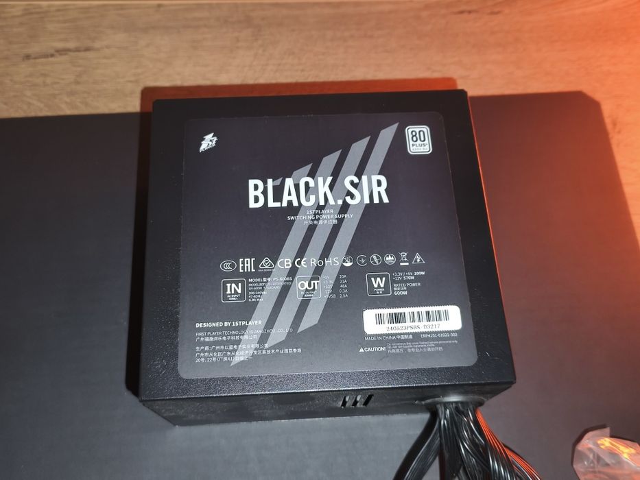 Захранване 1stPlayer BLACK.SIR (SR-600W)