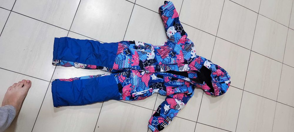 Теплый Комбинезон на девочку 98 размер