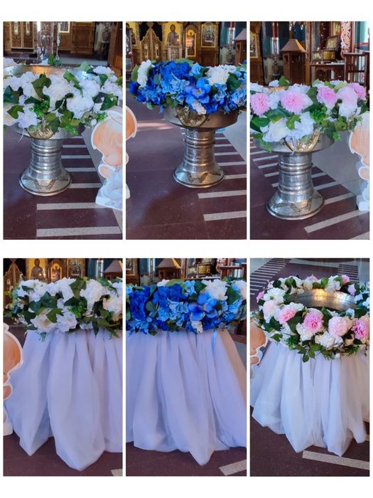 Porumbei albi pt nunti si alte evenimente, aranjamente cristelnita.