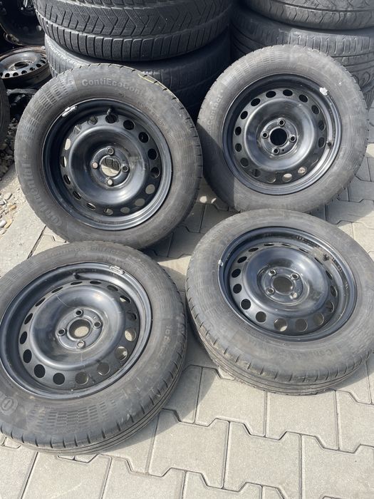 Jante Dacia Logan 4x100+ anvelope 185 65 15 Continental