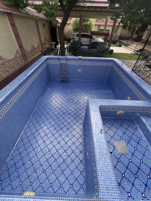 Мойка бассейнов установка фильтров замена песка