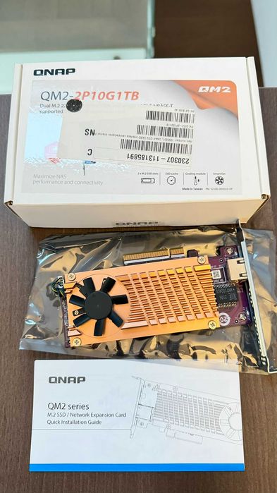 QNAP 10Gbe Expansion Card QPQM2-2P10G1TB 2 x PCIe Gen3 NVMe SSD