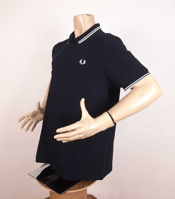 Fred Perry Twin Tipped Polo - Оригинална мъжка тениска с яка р-р 2XL