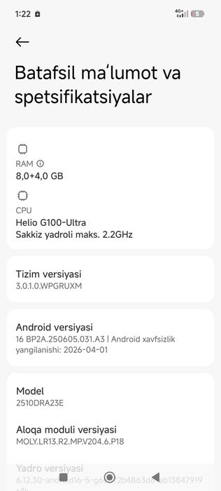 Redmi not 15 sotiladi 8/128 gb