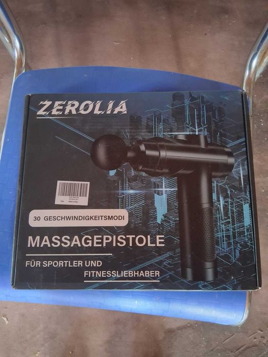 Pistol de masaj muscular Zerolia A3, 30 trepte de viteza, 6 capete, nou