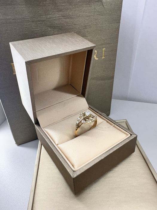 Кольцо золото/ техно голд