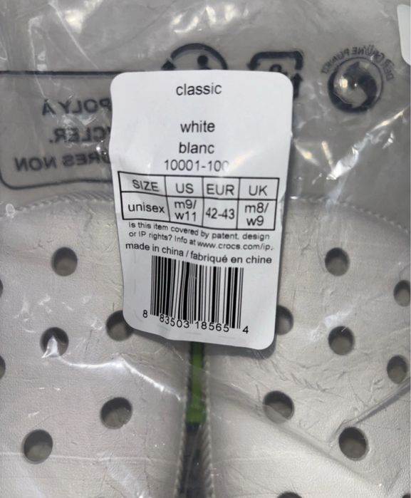 Crocs unisex US 9 оригинал