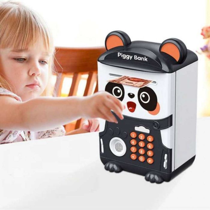 Детска касичка Panda, автоматично превъртане на парола.