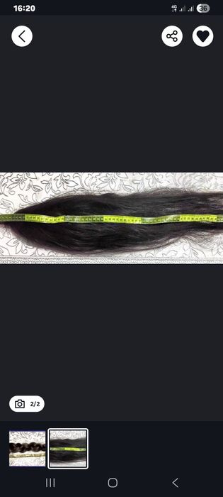 Натуральные волосы 60-65 см с одной головы