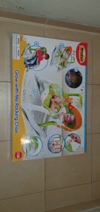 WinFun Шезлонг Люлка Активна гимнастика 3в1 звук, вибрация и светлина