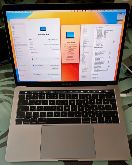 Macbook Pro 2017 16GB, 512GB SSD, touchbar