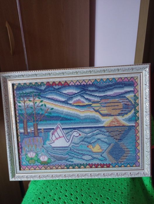 Tablou Goblen artistic numit Apus de Soare