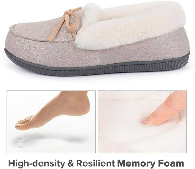 Дамски чехли с блясък RockDove. 40 номер. Светло сиво. Стелка 25 см