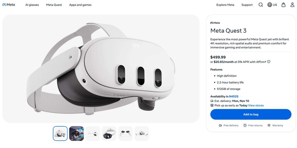 Meta Quest 3 и 3S виртуальный шлем