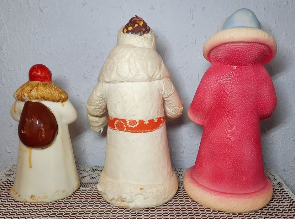 3 винтажных Деда Мороза СССР