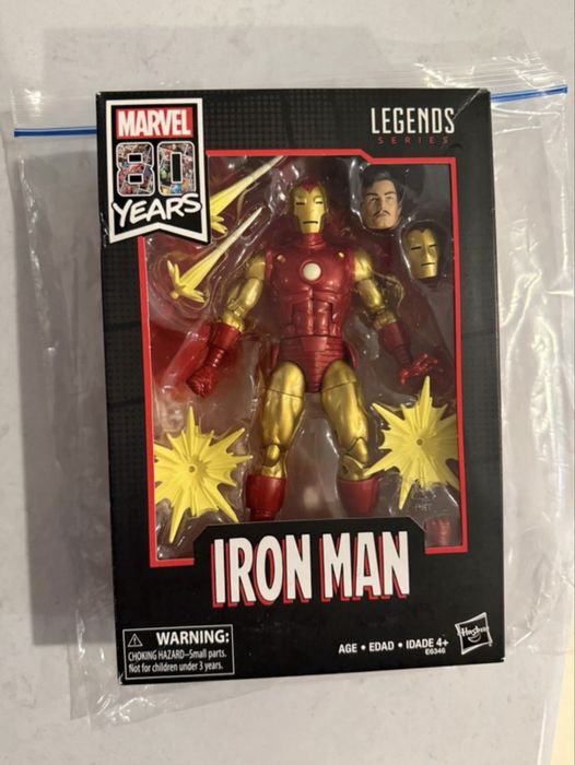 Rar&Nou Marvel Legends Iron Man 80th Anniversary Edition Sigilat