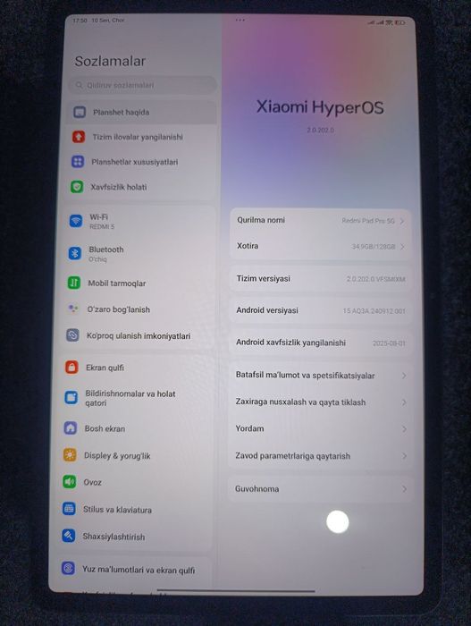Redmi pad pro 5G planshet