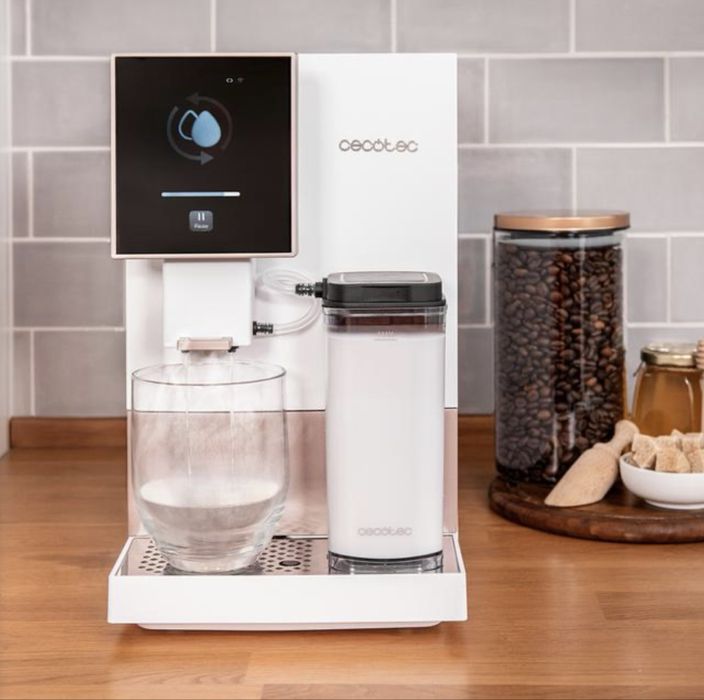 !!!Нова!!! Кафеавтомат Cecotec Cremmaet Compactccino White Rose 19bar 1450W Автоматична кафе машина с резервоар за мляко Cecotec
