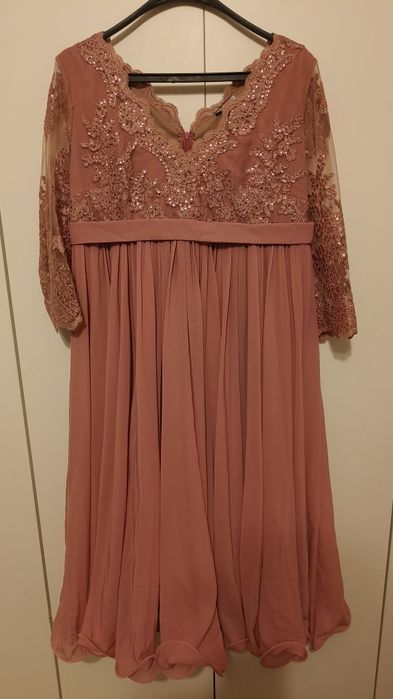 Rochie roz pudrat Miss Grey, marime 42