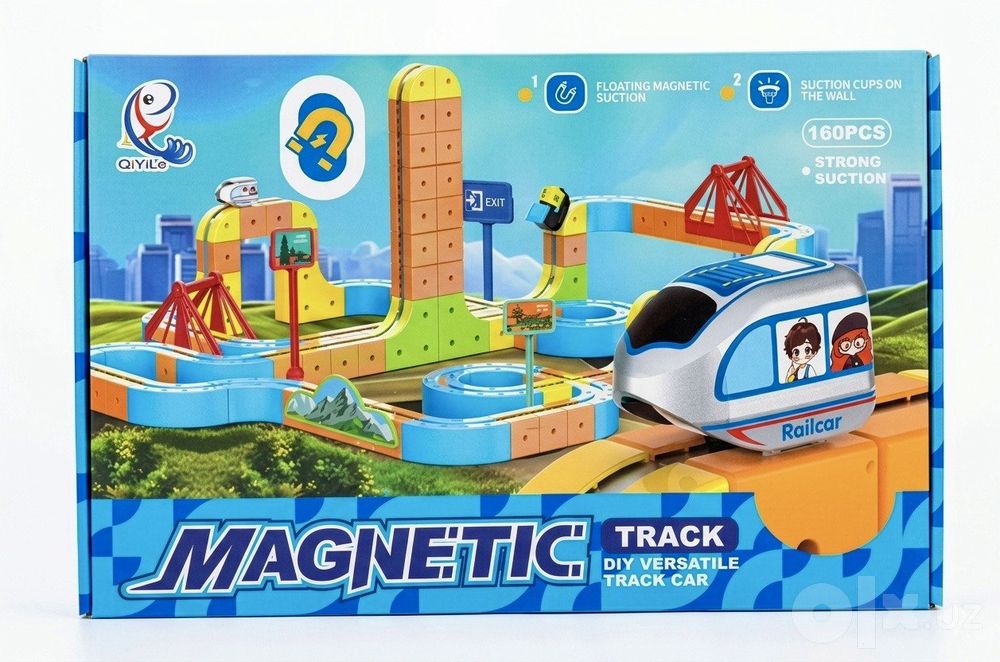 Magnetic track poezd. Магнитный поезд конструктор трек