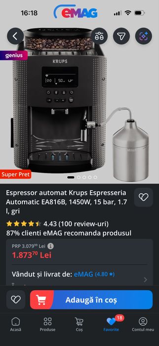 Espressor automat Krups